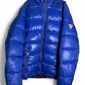 Guess Kids Royal Blue Puffer Jacket